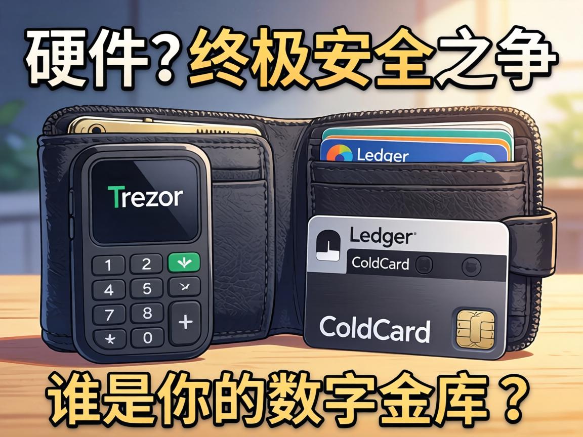 硬件钱包终极安全之争，Trezor、Ledger、Coldcard，谁是你的数字金库？